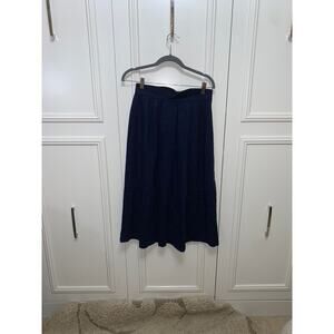 Vintage JBJ Sportswear Women's Navy Midi Skirt‎ Size 8 Lined Casual